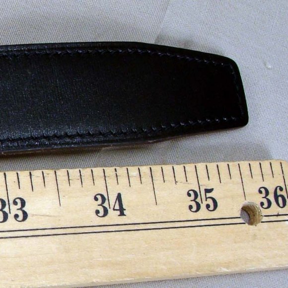 AUTH HERMES INDIANA THIN H LEATHER BELT & BUCKLE - Picture 6 of 10